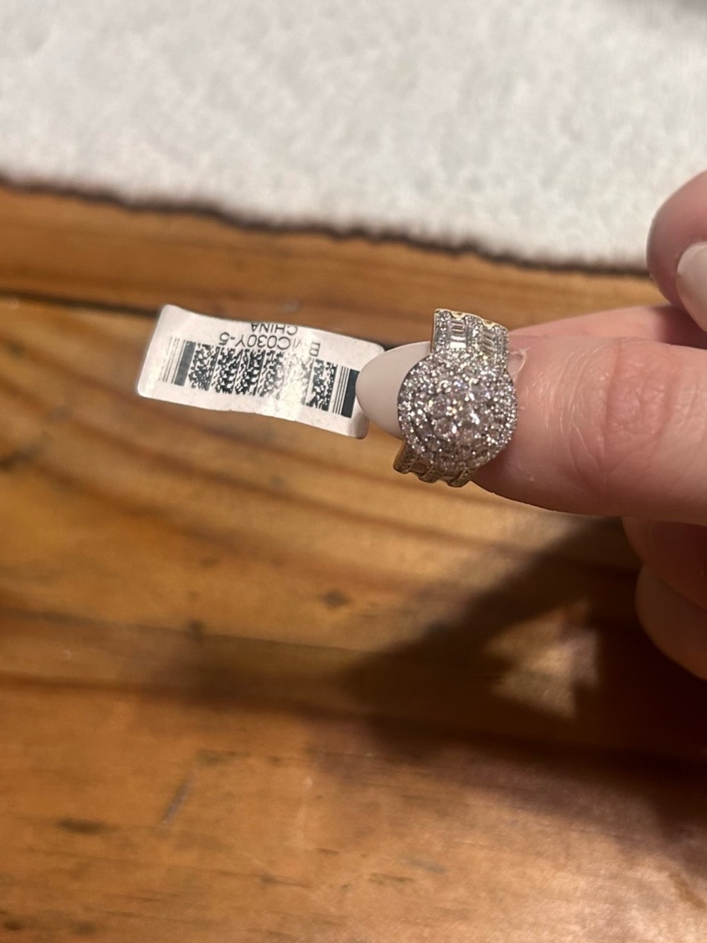 White Cubic Zirconia 18k Yellow Gold Over Sterling Silver Ring 2.00ctw